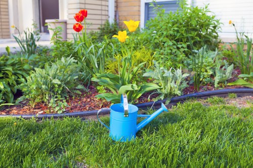 Safe use of powered garden equipment during maintenance